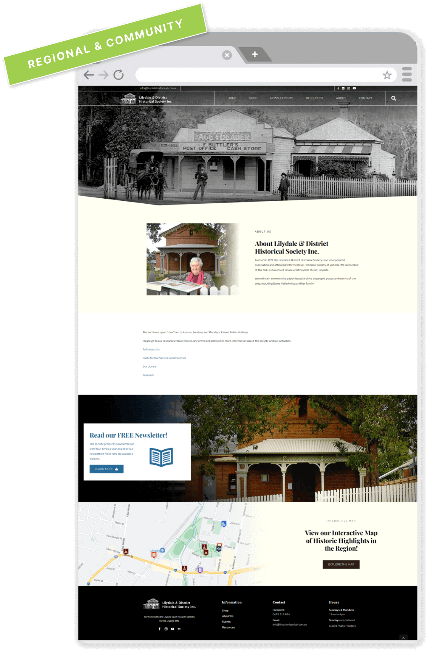 Community and Regional Website Development